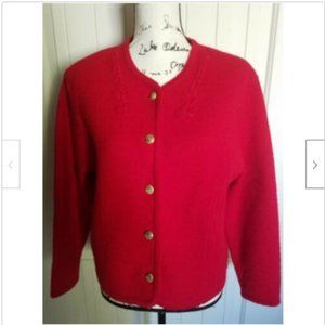 Pendleton 100% Virgin Wool Red Vintage Coat L